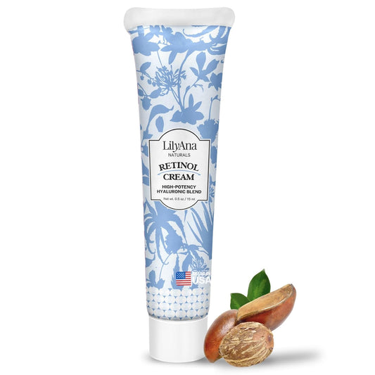 LilyAna Naturals Anti Aging Retinol Face Cream for Women – Wrinkle & Neck Cream for Firming, Retinol Moisturizer for Face with Hyaluronic Acid, Hydrating Night Cream for Fine Lines, Collagen Boost