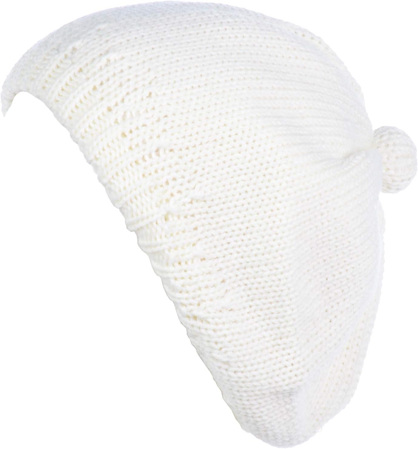 BYOS Womens Winter Cozy Cable Fleece Lined Knit Beret Beanie Hat (Set Available)