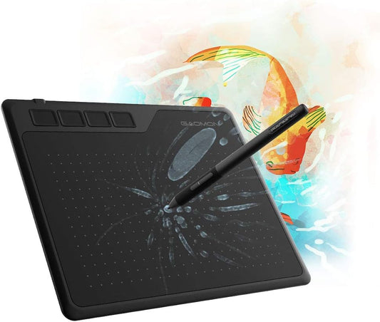 GAOMON S620 Drawing Tablet 6.5 x 4 Inch Graphics Tablet with 8192 Passive Pen 4 Customizable ExpressKeys for Digital Art, Painting, OSU Playing, Compatible with Windows PC, Mac