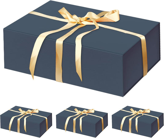 HavrePac 4 Pack Large Gift Boxes 13.8x9x4.3 Inches Luxury Gift Boxes with Lids,Magnetic Closure Gift Box for Present Packaging Box for Mother's Day, Birthdays, Party,Weddings