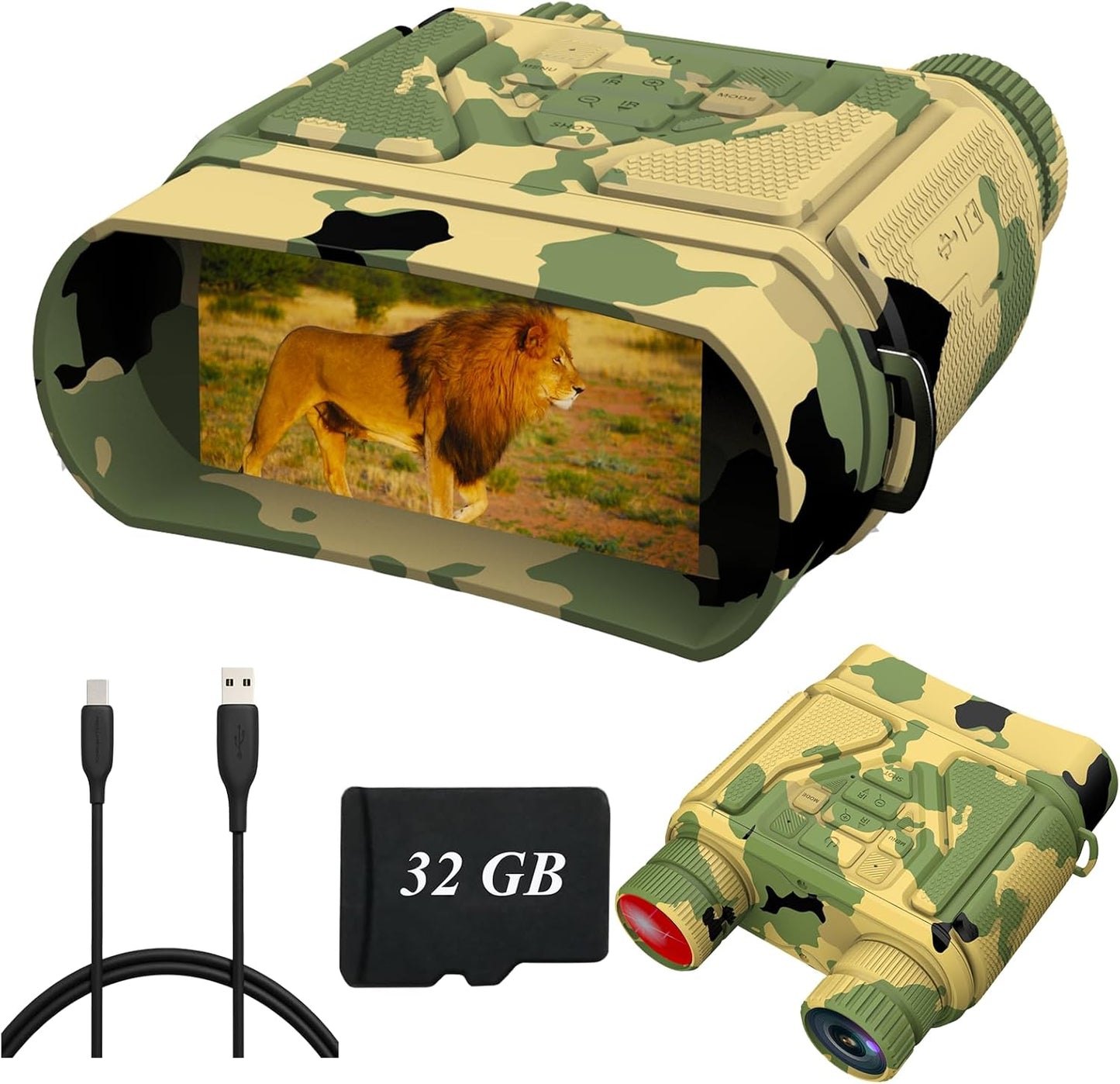 Night Vision Goggles Night Vision Binoculars for Total Darkness,Best Gifts for Men Him Dad Husband Boyfriend, Gear for Hunting and Camping