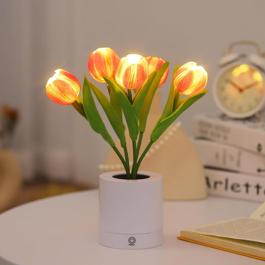 WSYEAR Tulip Lamp Gifts for Mom from Daughter, Birthday Gifts for Women, Artificial Flower Lamp Night Light for Bedroom Decor Gift for Girlfriend Wife Sister