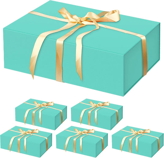 HavrePac 6 Pack Large Gift Boxes 13.8x9x4.3 Inches Luxury Gift Boxes with Lids,Magnetic Closure Gift Box for Present Packaging Box for Mother's Day, Birthdays, Party,Weddings