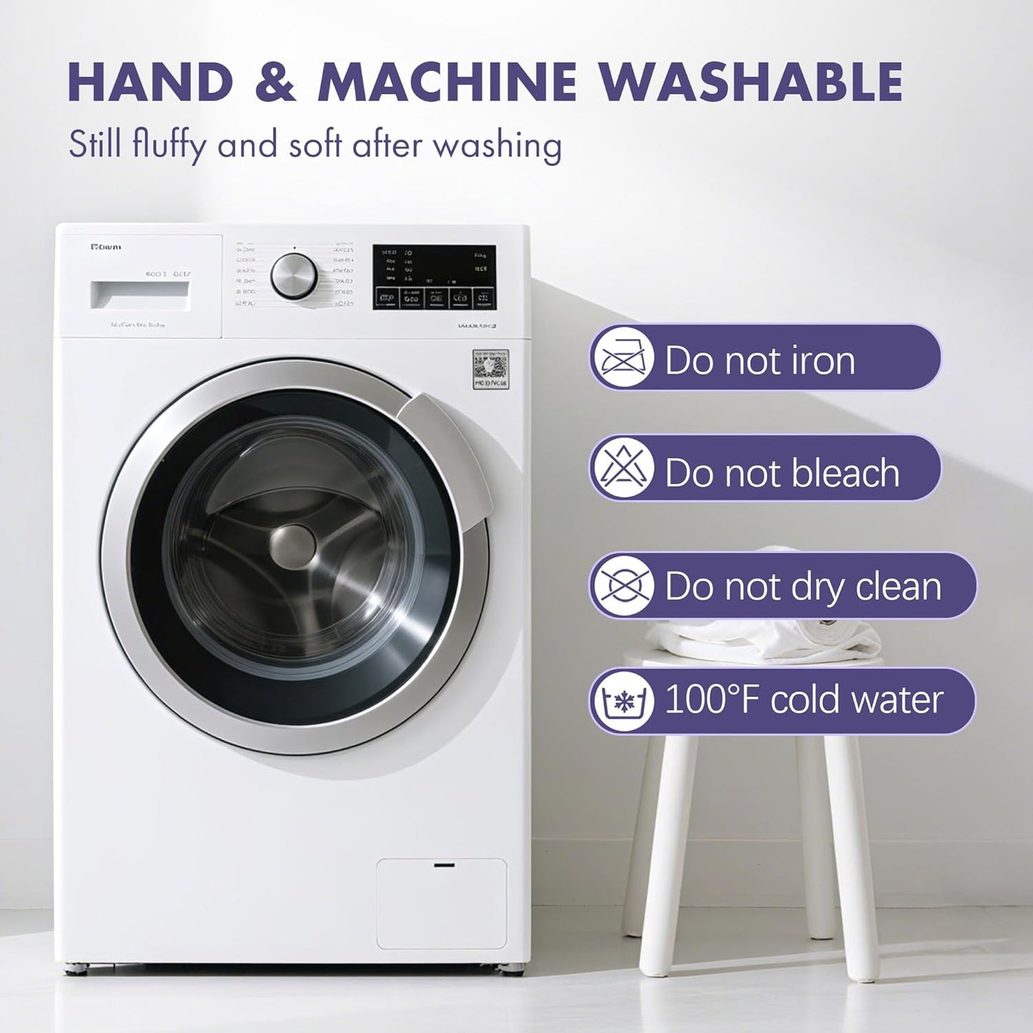 King Size Heated Blanket 100" x 90" - Soft Warm Flannel Sherpa Electric Blanket with Dual Control, 5 Heating Levels & 10 Hours Auto Off, Washable Heated Blanket with Fast Heating (Ash Violet)