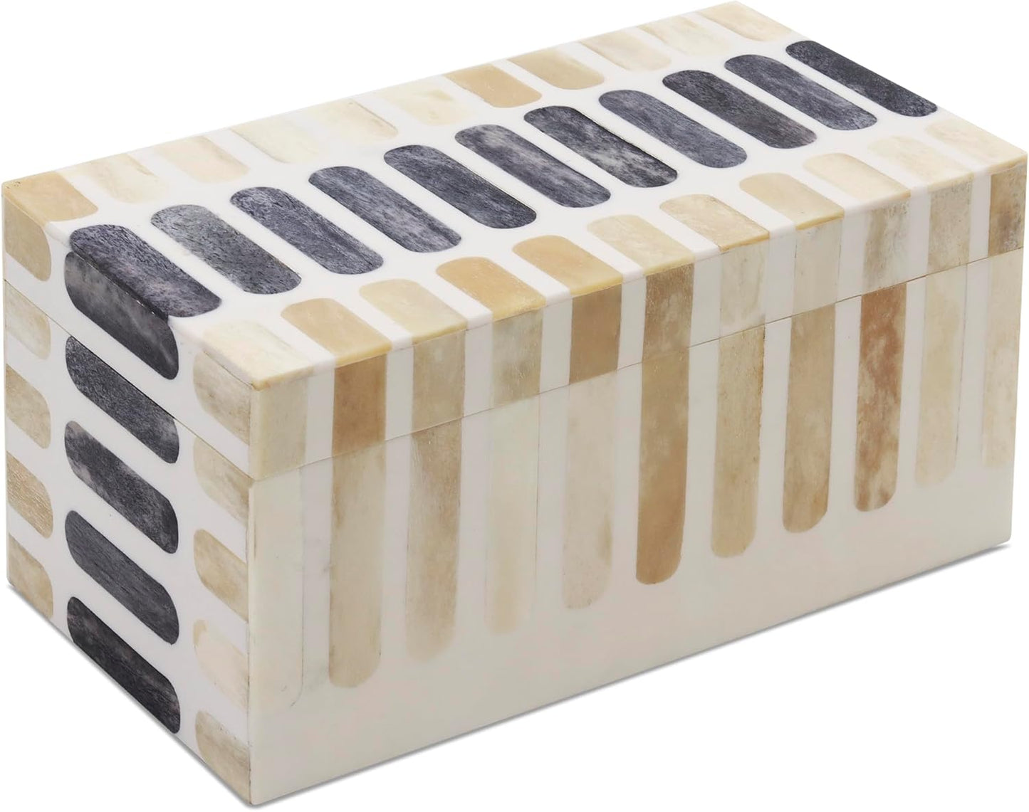 Handicrafts Home Handmade Patisserie Pattern Decorative Box - Storage Organizer, Decor Centrepiece, Memory Keepsakes, Home Decor - Boho Style Treasure Box, Multipurpose Gift - Caramel, 10x5x5