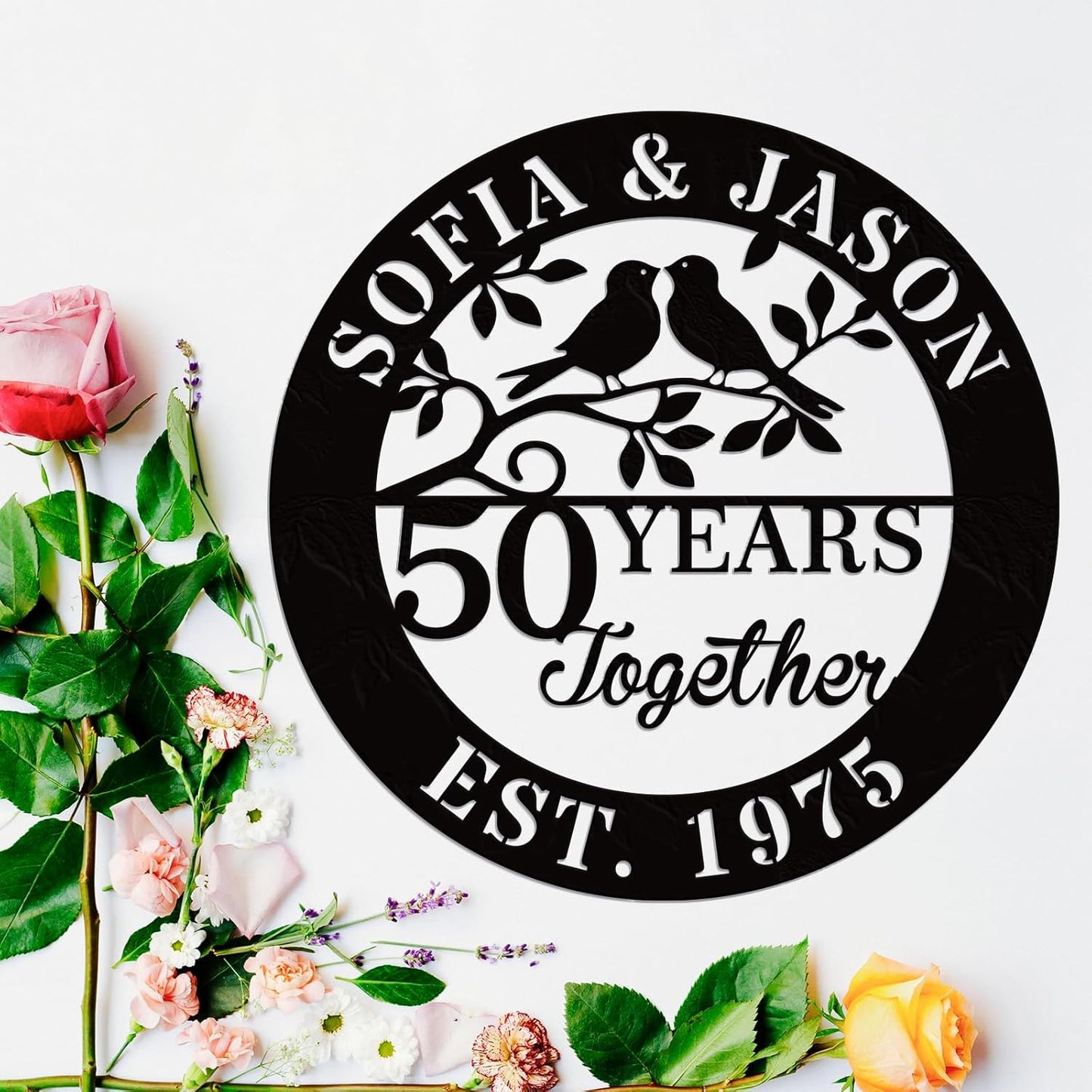 Personalized 50 year anniversary gifts for him happy anniversary gifts for couple wedding gifts for family name best gifts for your friends