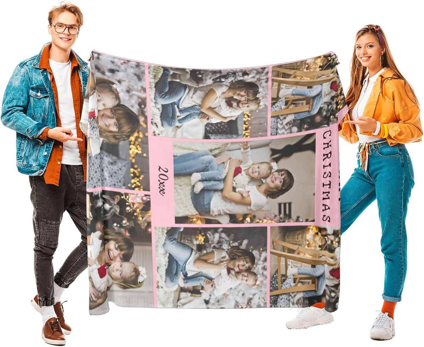 Custom Blankets with Photos, Personalized Photos Blanket Using My Own Photo, Customized Blankets with Picture, Personalized Gifts for Women Men Baby Child