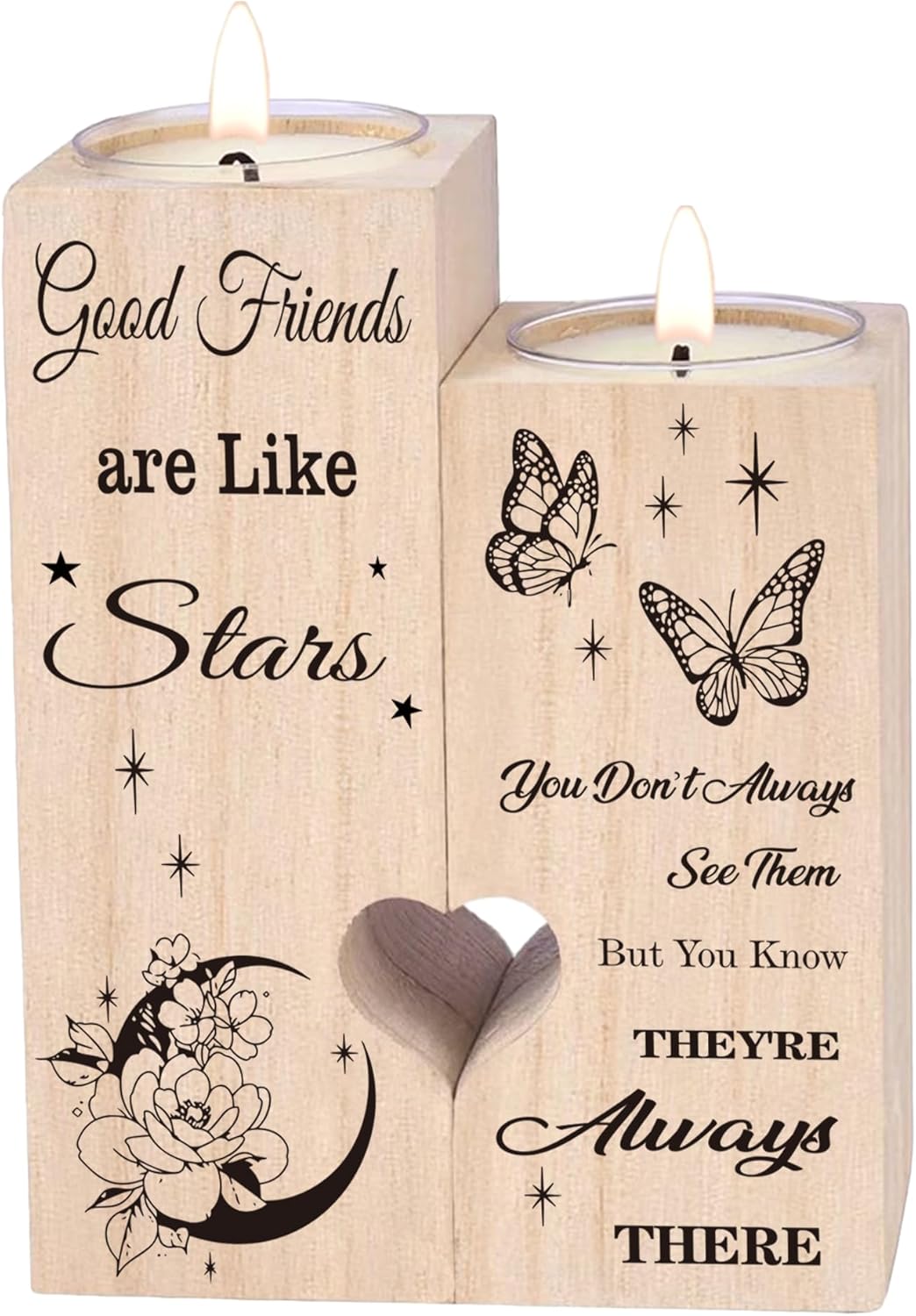 Friendship Gifts for Women, Gifts for Friends Best Friend Birthday Gifts Gifts for Women, Candlestick Creative Gifts