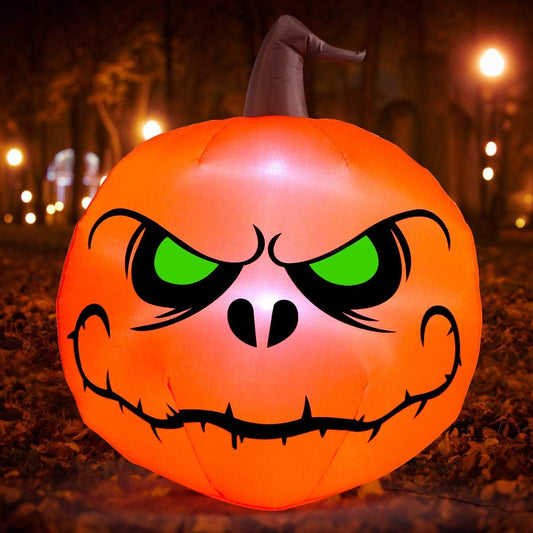 Sizonjoy 4 Ft Halloween Blow up Inflatable Pumpkin Decoration-Lighted Halloween Inflatables Outdoor for Home Yard Garden Indoor and Outdoor Halloween Decoration