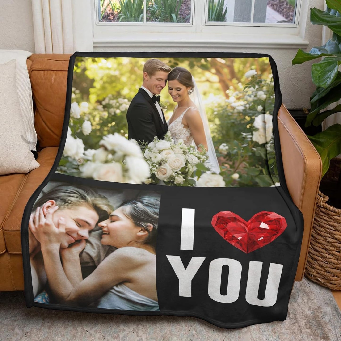 Custom Blanket with Photos, Personalized Photo Blankets Using My Own Photos, Customized Blankets with Pictures, Personalized Gifts for Women Men Baby Child