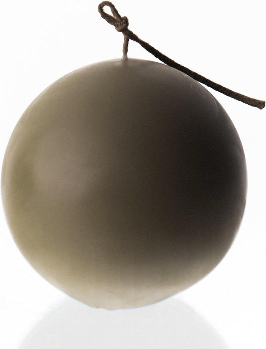 LAWA Sphere Candle - Beautiful Handmade Pillar Scented Soy Wax Elegant Aesthetic Candle Housewarming Gift Home Room Shelf Decor Idea (Earthy Green, Small)