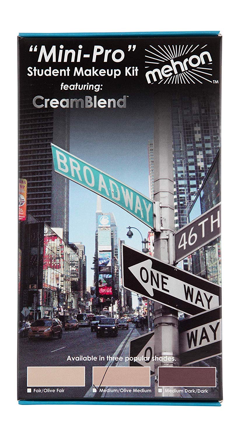 Mehron Makeup Mini-Pro Student Makeup Educational Kit (Medium/Olive)