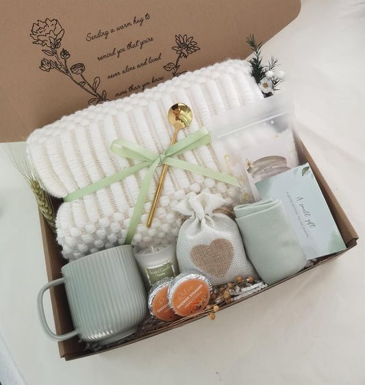 Get Well Soon Gift Basket- Relaxation, Birthday,Mothers Day/Self Care Package, After Surgery, Sympathy Gift for Loss of Loved One, Thinking of You Gift Set, Grief/Comfort/Miscarriage Gift for Women