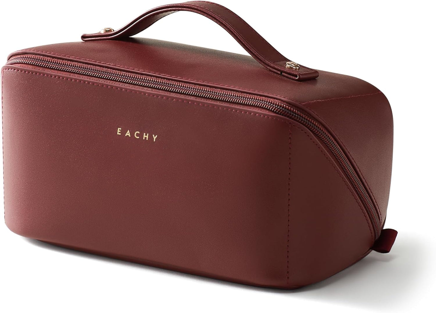 EACHY Travel Makeup Bag,Large Capacity Cosmetic Bags for Women,Waterproof Portable Pouch Open Flat Toiletry Bag Pattern Makeup Bag