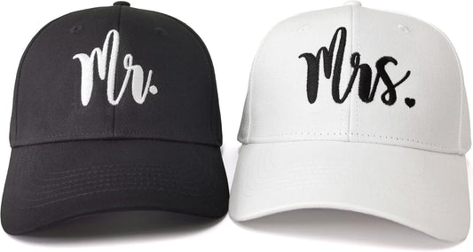 Hepandy Mr Mrs Mom Dad Captain First Mate Mama and Mini Baseball Hats