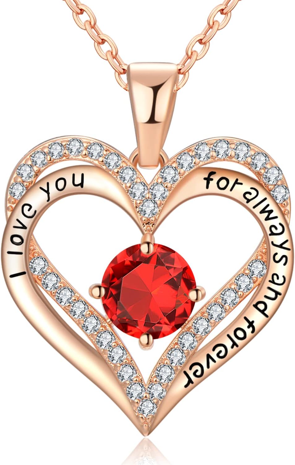 18K Rose Gold Necklaces for Women Birthday Gifts for Women Jewelry for Women Birthday Gifts for Wife Girlfriend Daughter Wife Birthday Gifts for Anniversary Mothers Day Christmas Valentines Gifts