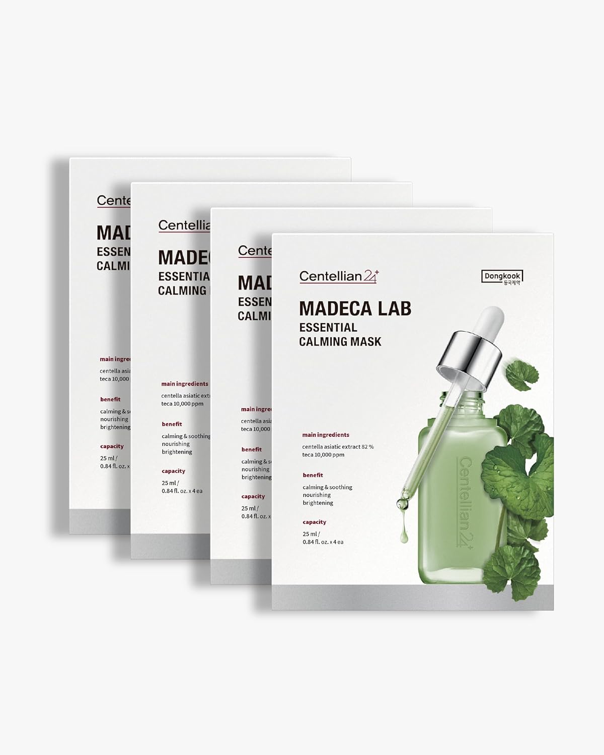 CENTELLIAN 24 Madeca Mask (Extra Calming, 24pc) - Face Mask Sheet for Ultra Calming, Soothing for Sensitive, Acne-prone Skin with Centella Asiatica, TECA, Niacinamide. Korean Skin Care for Men Women