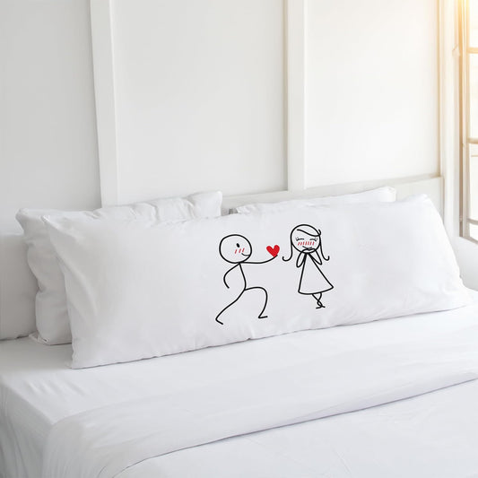 BOLDLOFT My Heart Belongs to You Body Pillow Cover-Cute Body Pillow Cover,2 Year, Valentine’s Day Gifts,Birthday Gifts for Her,Romantic Gifts for Her