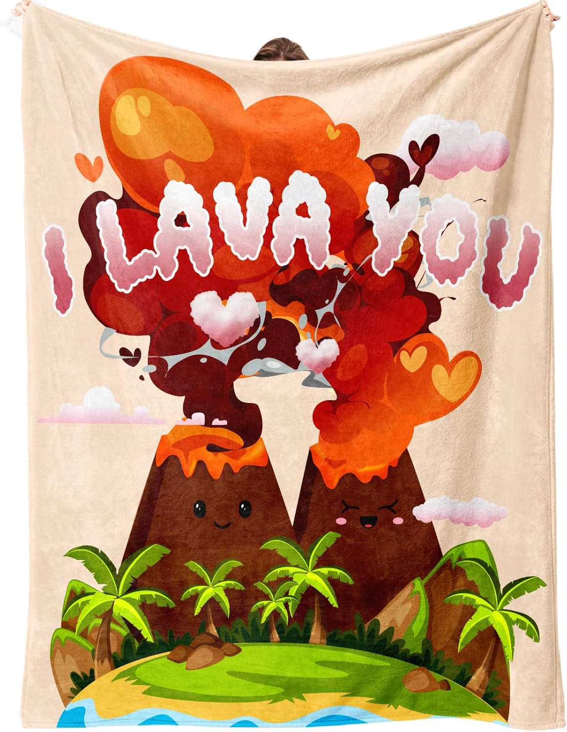 Gifts for Him/Her Birthday Gifts for Women Bridal Shower Gifts Couple Blanket Wedding Gifts for Husband Blanket Long Distance Relationship Gifts Wife Birthday Gift Ideas - I Lava You