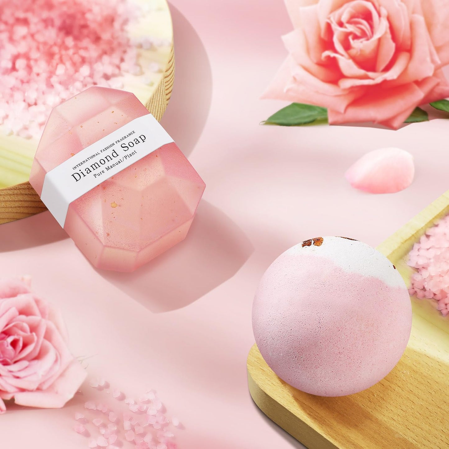 Birthday Gifts for Women Friendship, Happy Birthday Gifts Basket for Mom Friend Sister Wife Her Birthday Gift Unique, Luxury Self Care Gift Rose Relaxing Spa Gifts Set with 3D Birthday Card for Women