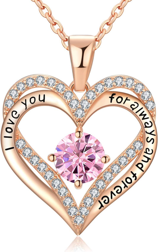 18K Rose Gold Necklaces for Women Birthday Gifts for Women Jewelry for Women Birthday Gifts for Wife Girlfriend Daughter Wife Birthday Gifts for Anniversary Mothers Day Christmas Valentines Gifts