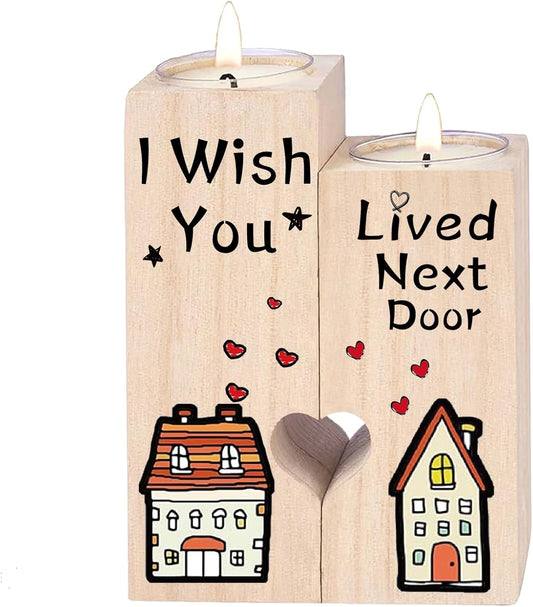 Gifts for Women, Best Friend Birthday Gifts for Women,Gifts for Sister, Funny Birthday Gifts for Women, Gifts for Women Birthday Unique - Wooden Candlestick Gifts