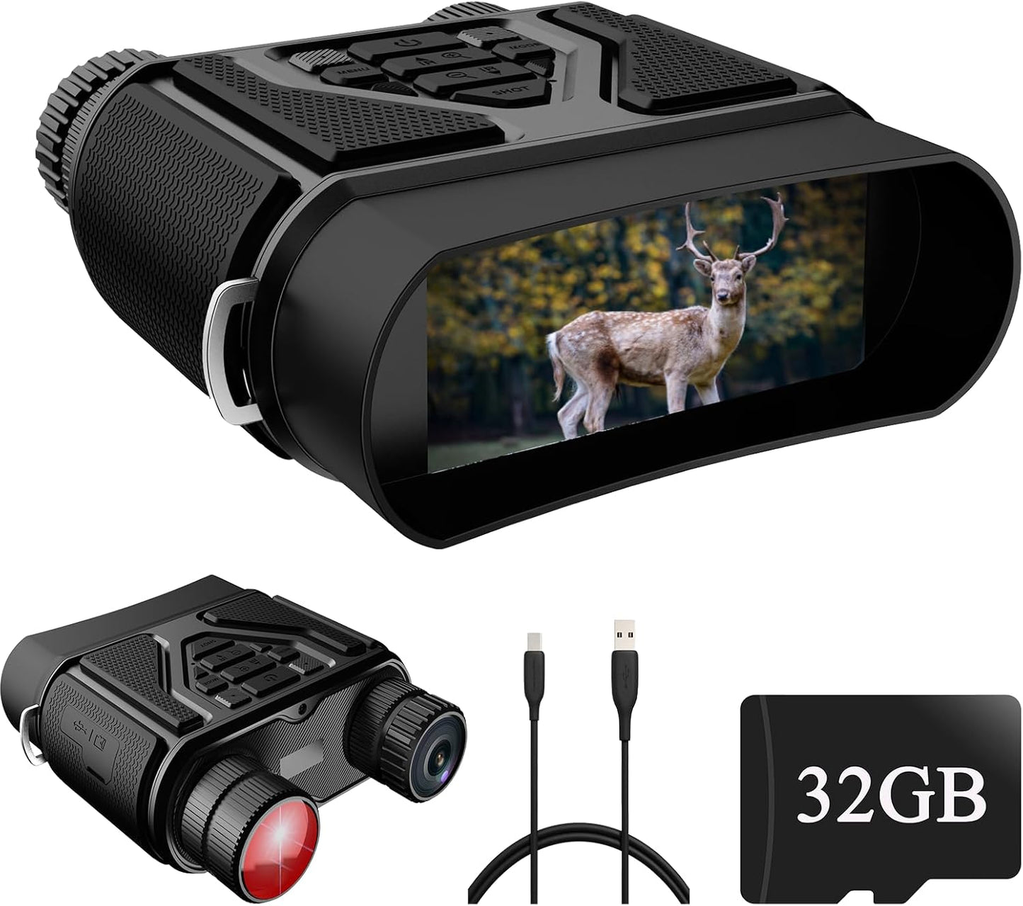 Night Vision Goggles Night Vision Binoculars for Total Darkness,Best Gifts for Men Him Dad Husband Boyfriend, Gear for Hunting and Camping