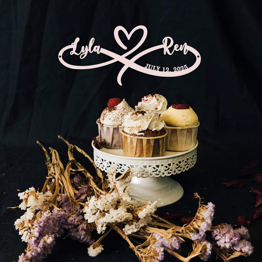 Metal Name Signs Personalized,Infinity Sign With Names,Infinity Wall Decor, Custom Infinity Metal Sign, Heart Metal Sign, Personalized Wedding Gifts