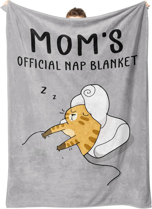 SteadStyle Gifts for Mom from Daughter or Son, Mom Birthday Gifts Blanket, Mother Presents for Christmas, Valentine's Day, Mothers Day, Fluffy Blanket for Mommy, 80'' x 60'' (Grey)