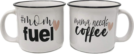 Mom Fuel Coffee Mug Set | Mama Coffee Campfire Mugs | Perfect Gifts For Best Mom Ever