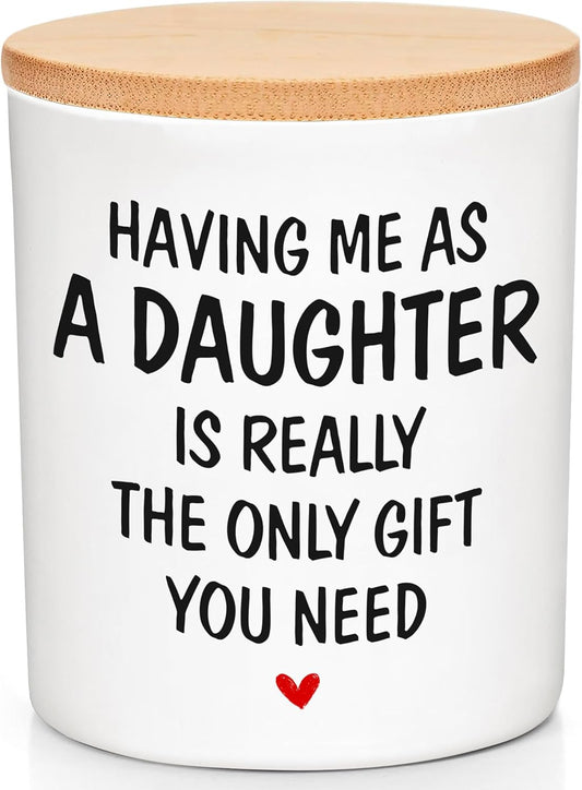 Gifts for Mom from Daughter - Mothers Day Gifts for Mom, Wife, Women - Moms Birthday Gift Ideas, Cool Birthday Gift for Moms - Funny Mothers Day Candle, mom Candle Funny from Daughter 10 oz