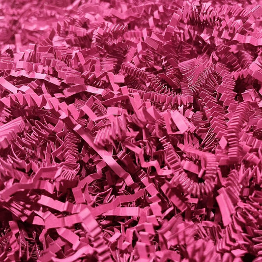 ZEBMOON 2 LB Fuschia Crinkle Cut Paper Shred Filler Great for Gift Wrapping, Basket Filling, Birthday, Wedding, Halloween, Thanksgiving, Christmas Day, New Year Party Decorations Filling Supplies