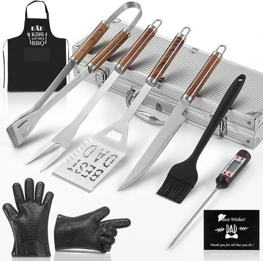 Dad Gifts from Daughter Son, Best Dad Gifts for Dad Fathers Day Cool BBQ Tool Set Gift Ideas for Dads from Kids, Dad Grilling Gifts for Father Daddy, Unique Gifts for New Dad First Fathers Day