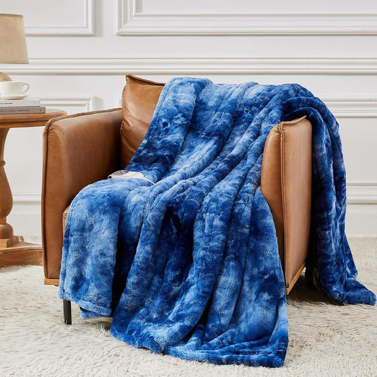 Homemate Electric Heated Blanket Full Size - 72"x84" Heating Blanket Full Size 1/2/4/6/8 Hours Auto-Off 10 Heat Level Over-Heat Protection Luxury Faux Fur Sherpa ETL Certification