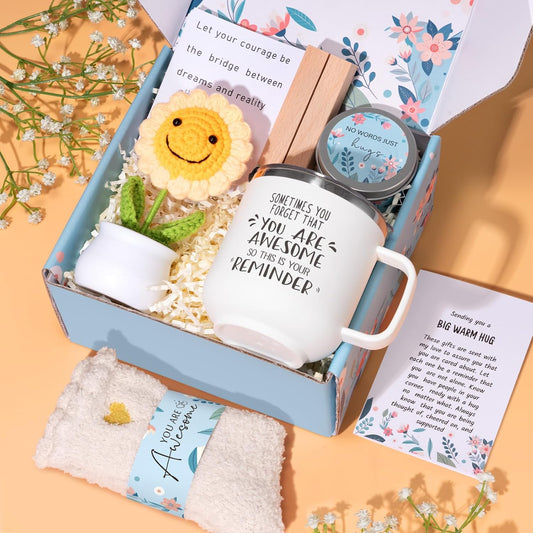 Get Well Gifts for Women, After Surgery Recovery Gifts, Sunflower Gifts for Women Gifts Baskets Feel Better Soon, Sympathy Thinking of You Encouragement Care Package for Mom Her Friend Sister Wife