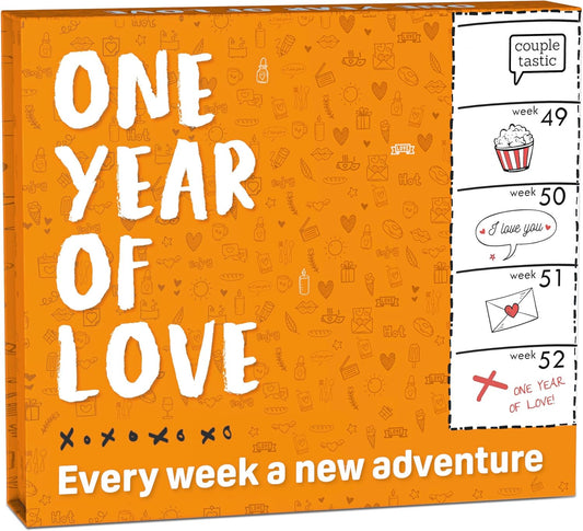 Weekly Date Night Ideas for Couples – Fun & Romantic Gift for Wedding Anniversaries, Valentine’s Day & More – For Husband, Wife, Brides & Bachelorettes – Includes 52 Unique Ideas + 52 Bonus Cards