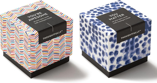 Compendium ThoughtFulls Pop-Open Cards — 2-Pack of You're Awesome, You Matter — 60 Pop-Open Cards, Each with a Different Message Inside