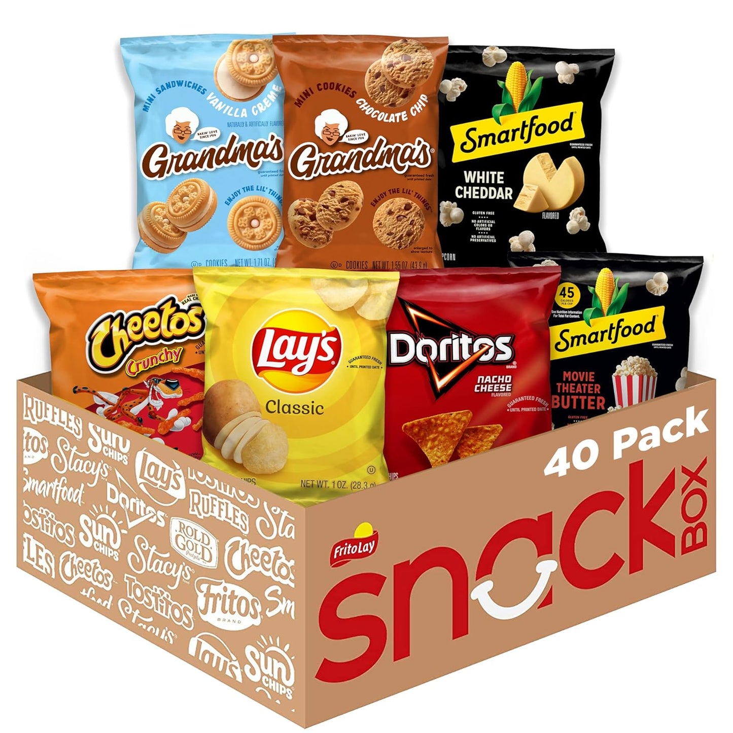 Frito Lay Ultimate Snacktime Mix with Grandma's and Classic Snacks, (Pack of 40) (Packaging May Vary)