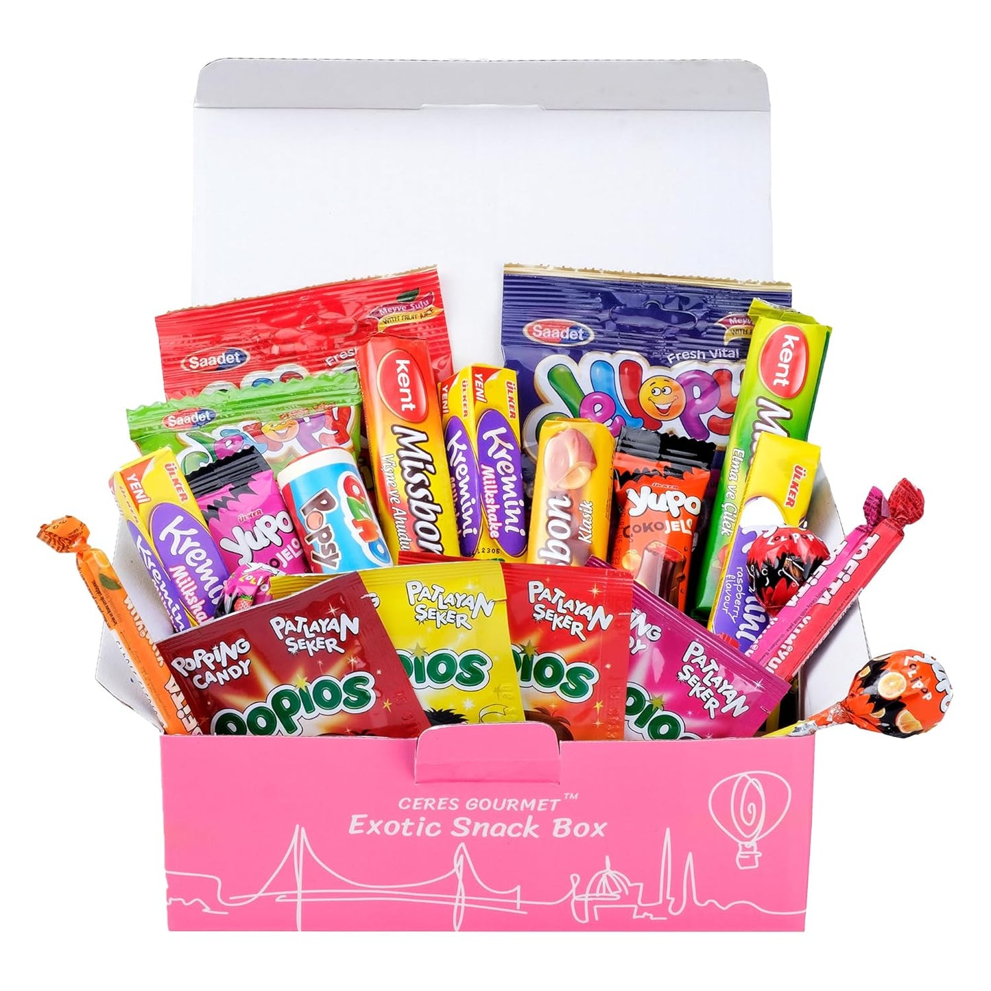 Candy Box From Around The World – Foreign Candy, 40 Pcs Cool International Exotic Snacks Variety Box