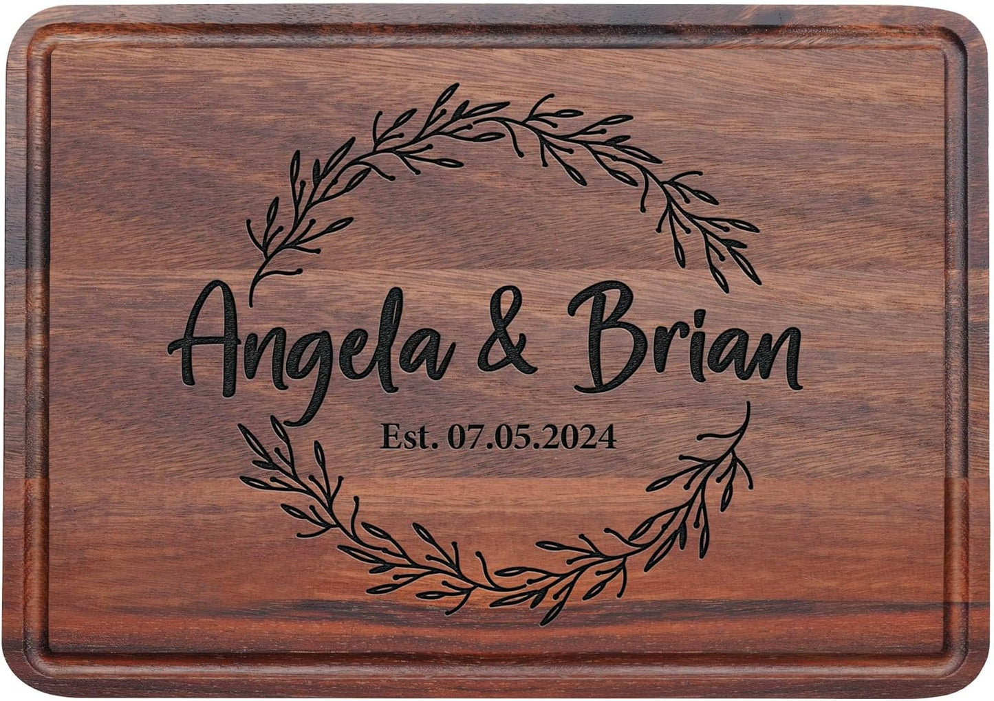Wedding Registry Gift 2025, Personalized Cutting Board, Gift for Couples,Christmas, Wedding, Anniversary Custom Sign for New Home Housewarming Gifts for Women, Couple Cutting Board
