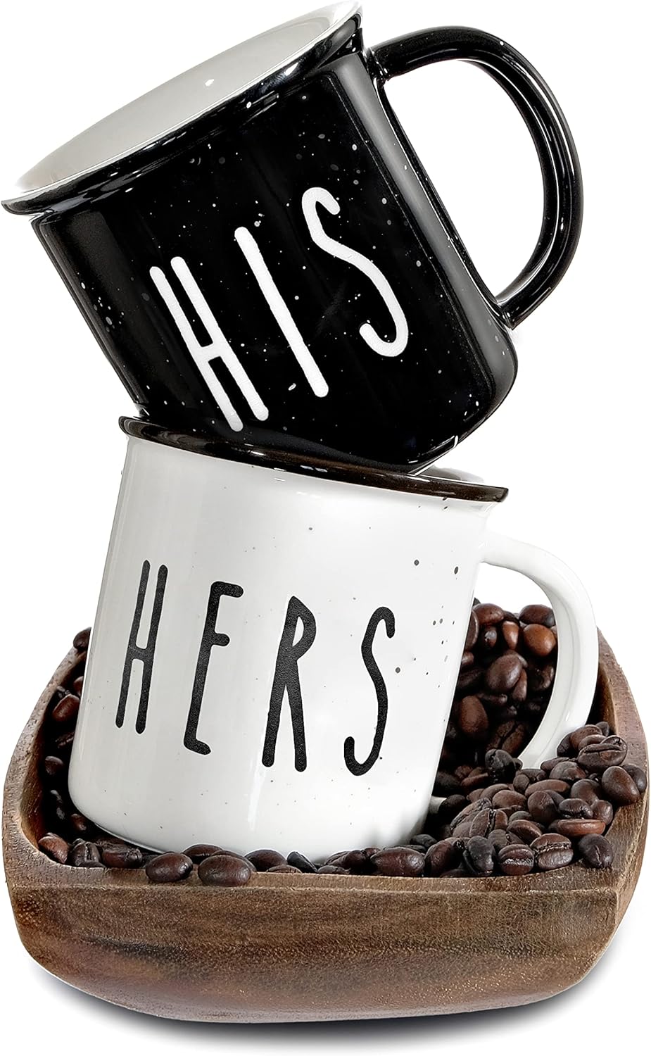 MAINEVENT His And Hers Mugs Set Of 2 Coffee Mug 11 Ounce, Cute Matching Coffee Mug Couples for Anniversary, Engagement Him Her Gift