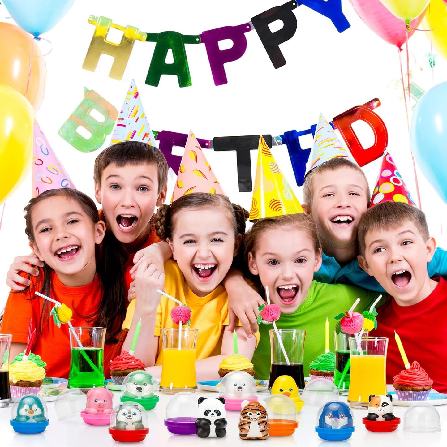 30 Packs Party Favors Slow Rising Stress Relief Squishies for Kids, Birthday Goodie Bag Stuffers Treasure Box Toys, Kids Classroom Prizes,Claw Machine Toys,Mini Animal Toys