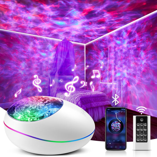 Galaxy Projector, Star Projector Galaxy Light with Timer & Remote & White Noises, Galaxy Projector for Bedroom Decoration, Galaxy Projector for Bedroom