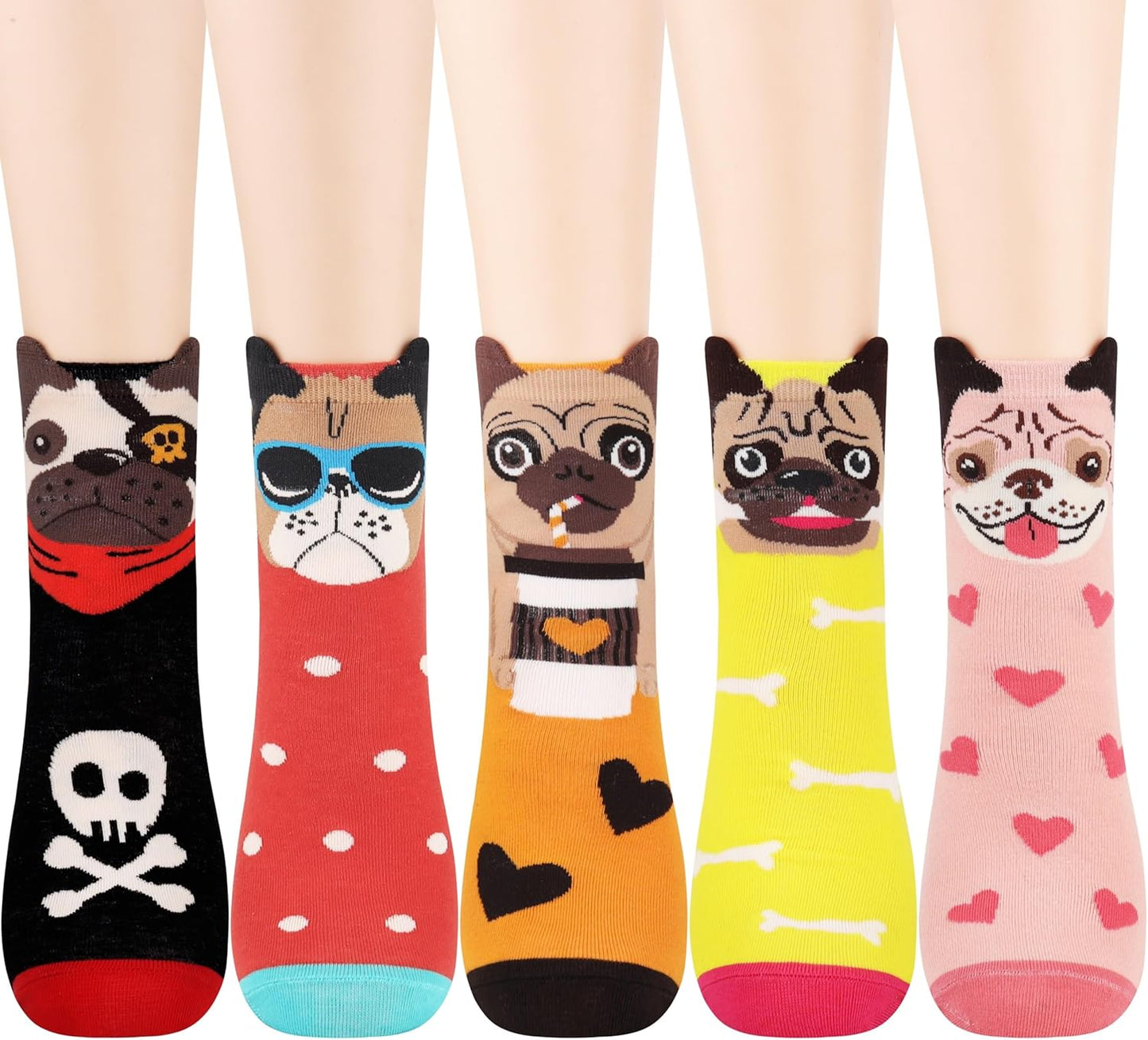 Jeasona Women's Cat Socks Cat Gifts Cute Animal Socks Dog Owl Gifts for Women
