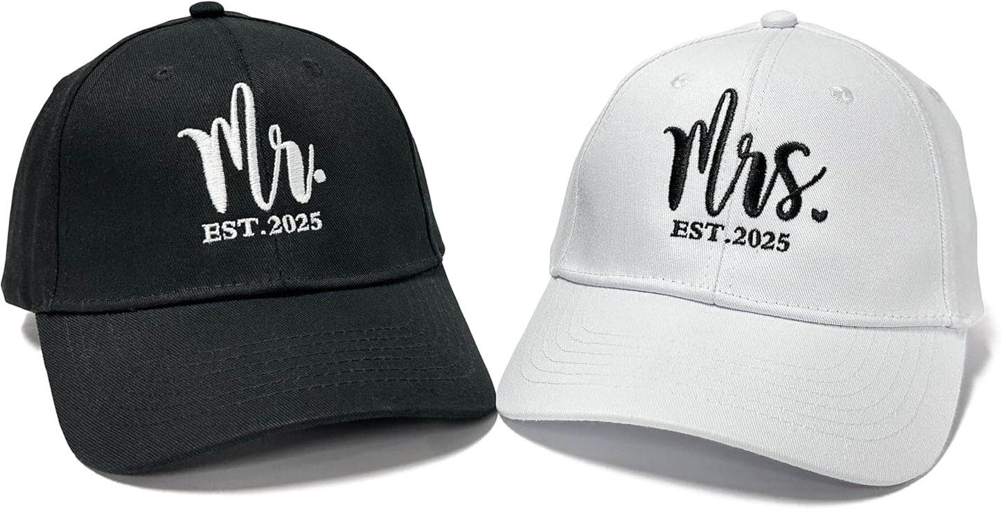 Hepandy Mr Mrs Mom Dad Captain First Mate Mama and Mini Baseball Hats