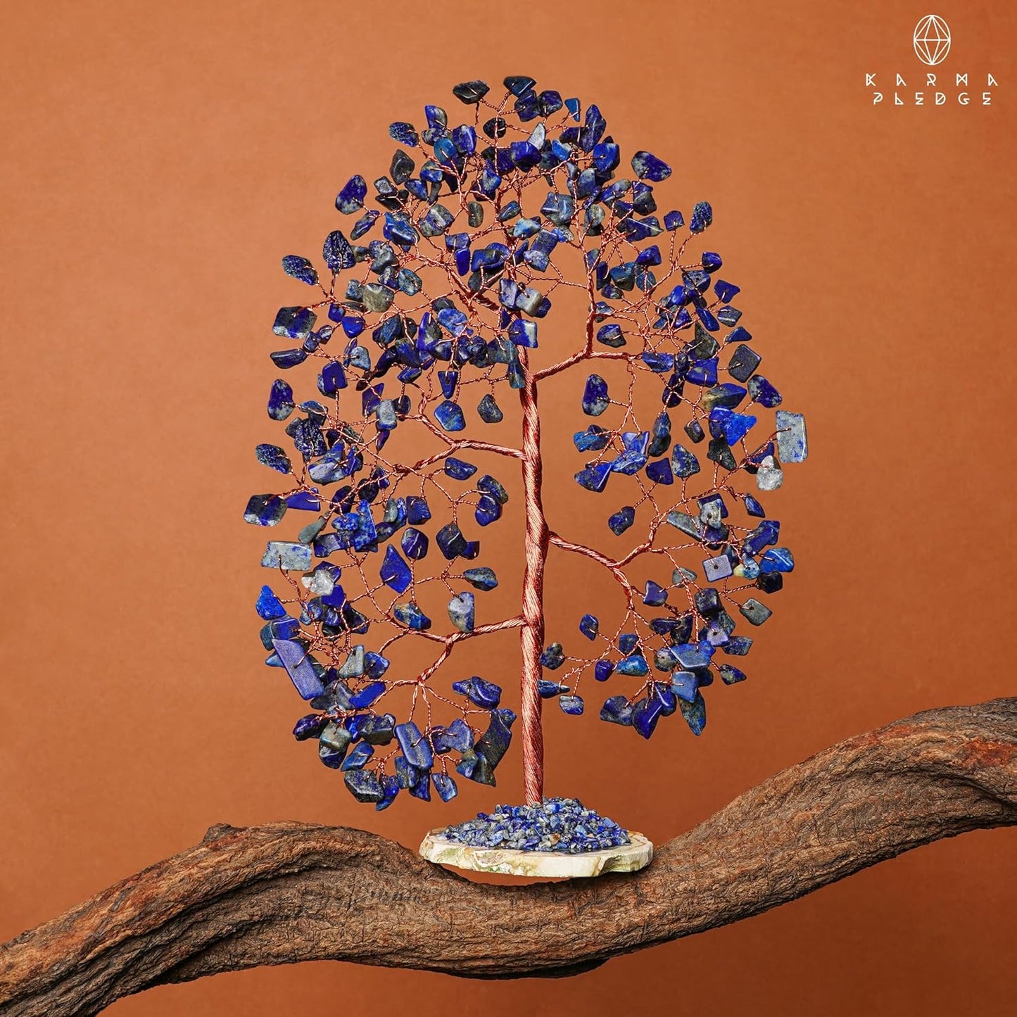 Crystal Trees for Home and Office Decoration, Lapis Lazuli Chakra Healing Crystals Feng Shui Handmade Trees for Positive Energy, Money, Good Luck, Christmas Decor, Birthday Gifts for Women, Mom