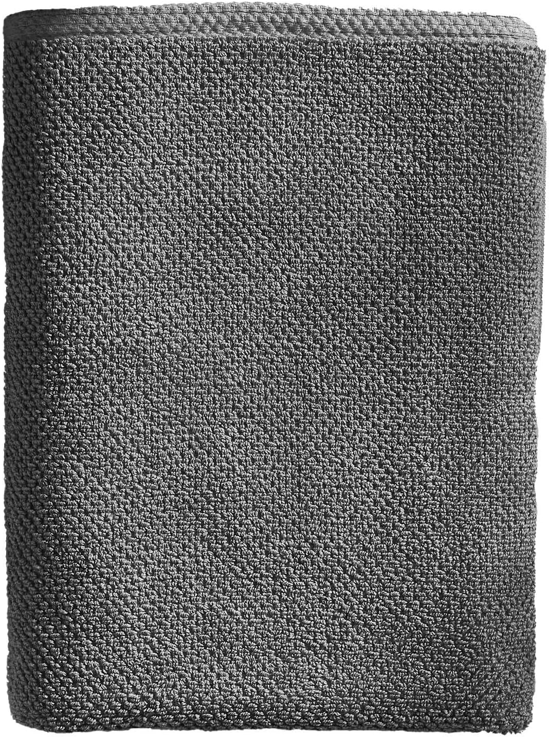 Dark Grey Bath Towel - 100% Cotton 54x27 Towel - Absorbent, Quick-Drying, Durable Bath Towels for Bathroom Decor - Low-Twist, Two-Ply Fibers (Dark Grey)