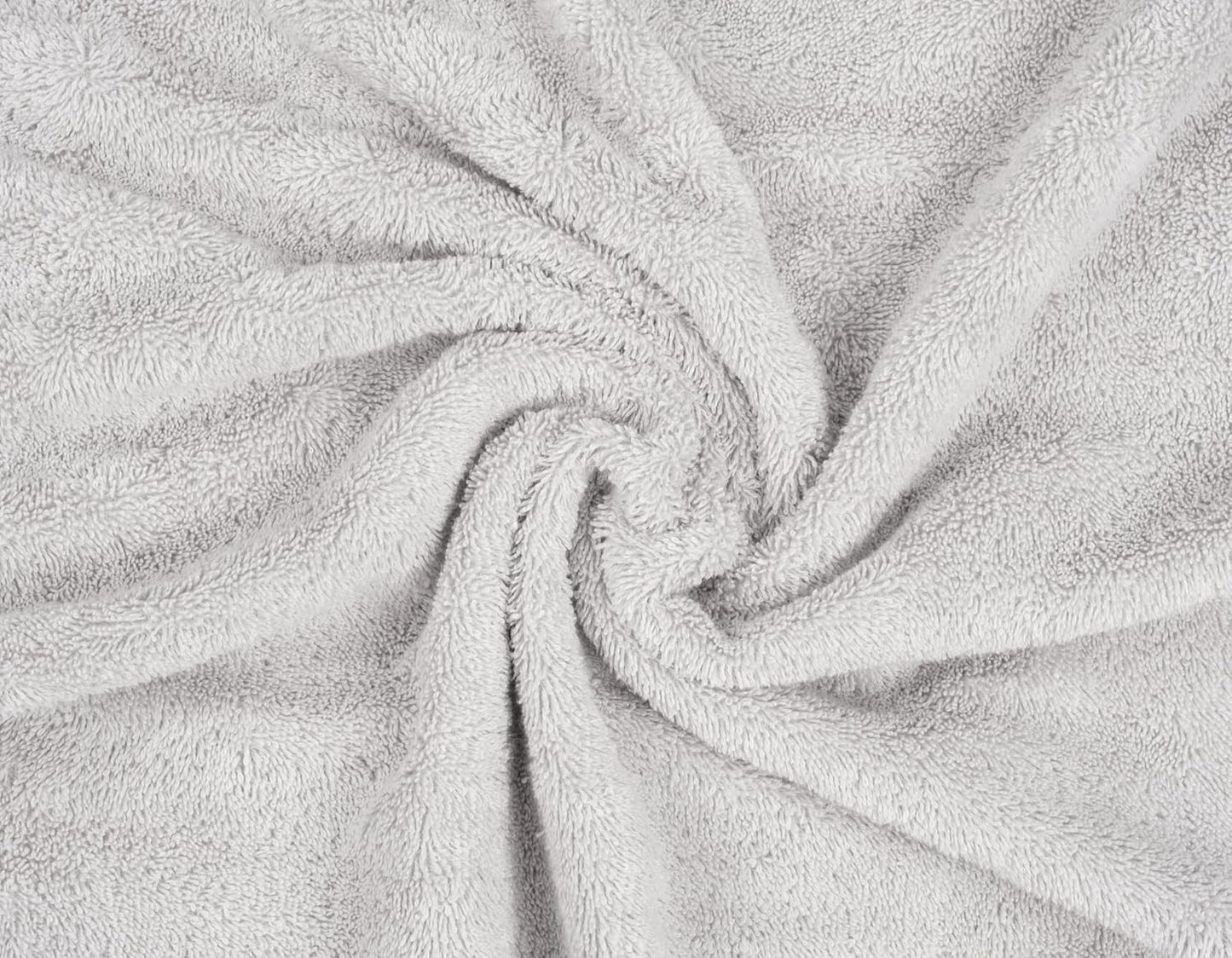 American Soft Linen Premium 3 Piece Towel Set, 1 Bath Towel 1 Hand Towel 1 Washcloth, 600 GSM 100% Cotton Turkish Towels for Bathroom, Silver Grey Towel Set