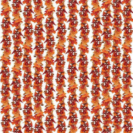 CQURE 24 Pack Fall Leaf Garland, Total 142Ft Artificial Maple Leaf Garland Fall Leaves Autumn Hanging Vines Maple Leaves Thanksgiving Decor for Home Fireplace Party