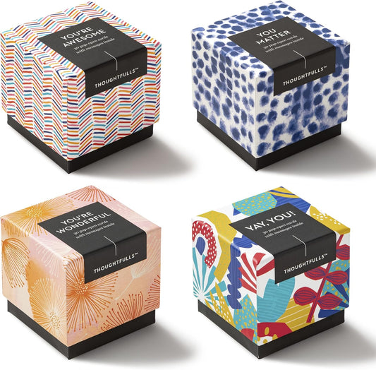 Compendium ThoughtFulls Pop-Open Cards — 4-Pack of You're Awesome, You Matter, You're Wonderful, Yay You —120 Pop-Open Cards, Each with a Different Message Inside